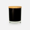 bougie parfumée (bois de cèdre) verre noir