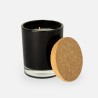 bougie parfumée (bois de cèdre) verre noir