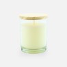 Bougie parfumée transparant avec couvercle bois - small