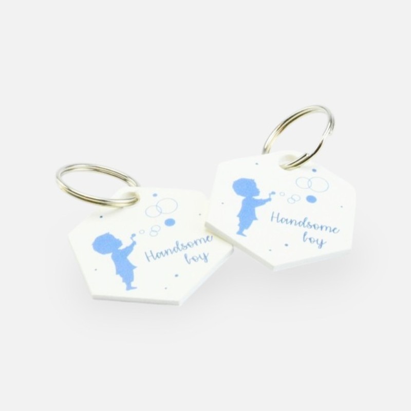 sleutelhanger jongen blauw