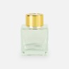 Parfumflesje vierkant met gouden schroefdop - 50 ml