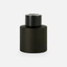 Parfumflesje cylinder zwart met zwarte schroefdop - 50 ml