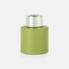 bouteille de parfum cyl. vert soie avec bouchon à vis argenté - 50 ml