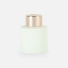 Parfumflesje cylinder wit met "rose gold" schroefdop - 50 ml