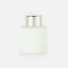 bouteille de parfum cyl. blanc avec bouchon à vis argenté - 50 ml