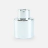 bouteille de parfum cyl. argent avec bouchon à vis argenté - 50 ml