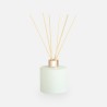 set bouteille de parfum cyl. blanc bouchon rose gold/bâtons - 200 ml