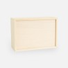 Houten kistje met schuifdeksel