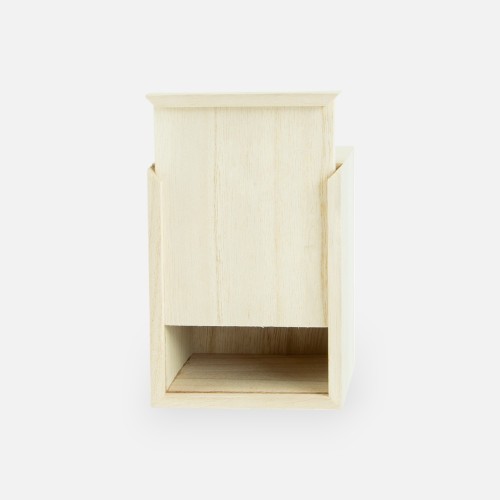 Houten kistje met schuifdeksel