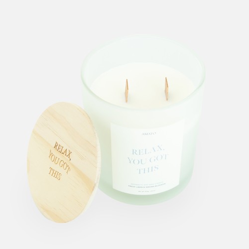 Grande bougie parfumée 'relax you got this'