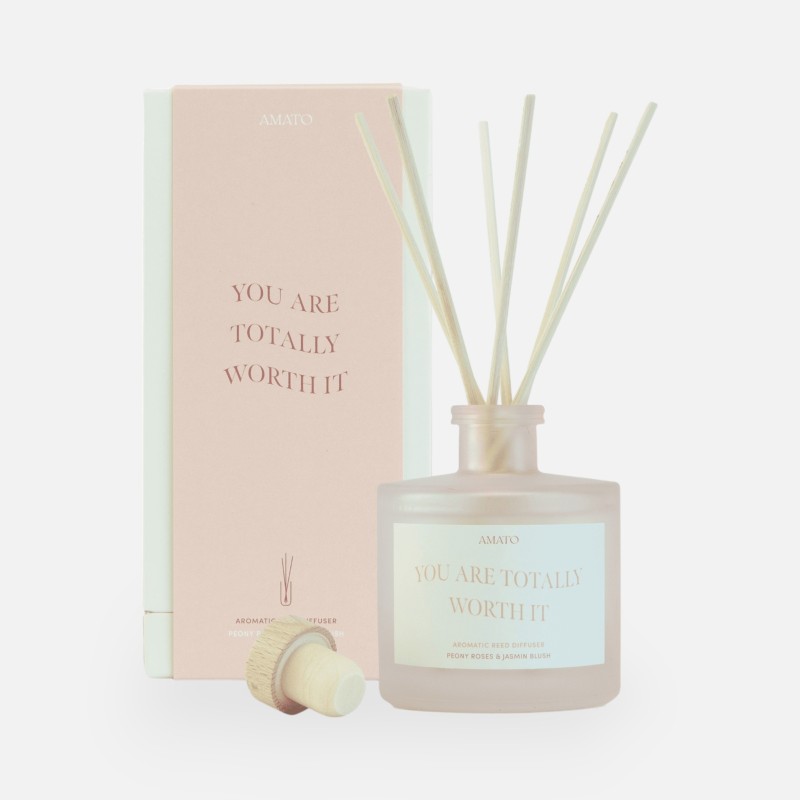 Geurstokjes 'you are totally worth it'