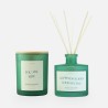 Coffret cadeau bougie parfumée & bâtons de parfum 'enjoy the now'