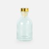 Petite bouteille de luxe transparant bouchon doré - 50 ml