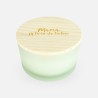 bougie parfumée de luxe avec couvercle en bois blanc effet grivé - 'mama, jij bent de liefste'