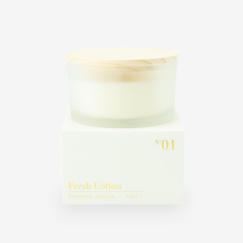 bougie parfumée de luxe avec couvercle en bois blanc effet grivé - 'mama, jij bent de liefste'
