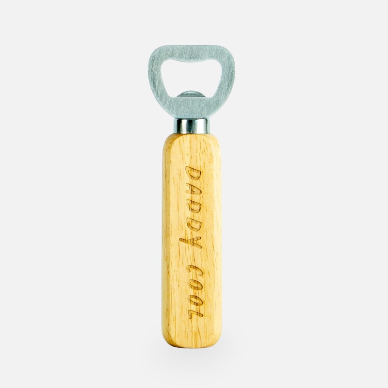 Houten flesopener - 'Daddy cool'