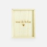 Boîte en bois avec couvercle coulissant - 'Voor de liefste'