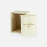 Boîte en bois avec couvercle coulissant - 'Voor de liefste'
