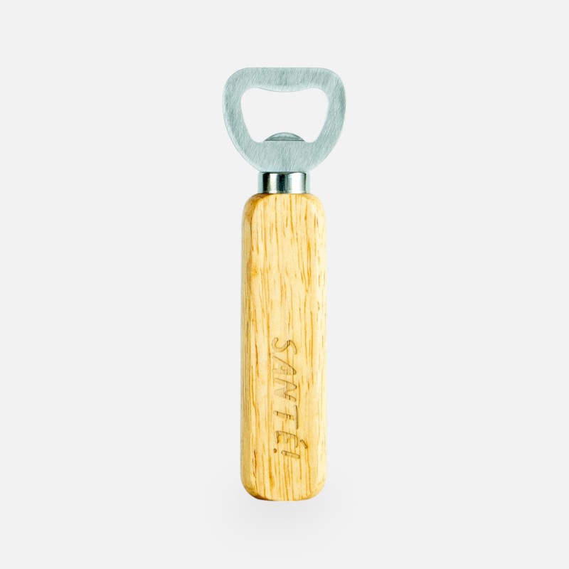 Ouvre-bouteilles en bois - 'Santé!'