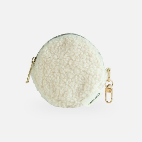 Porte-monnaie teddy - beige