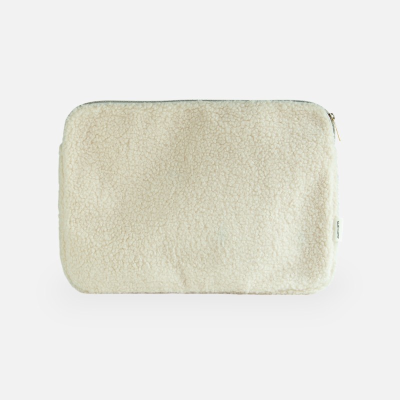 Teddy laptoptas - beige