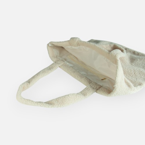 Teddy tas 'mom bag' - beige