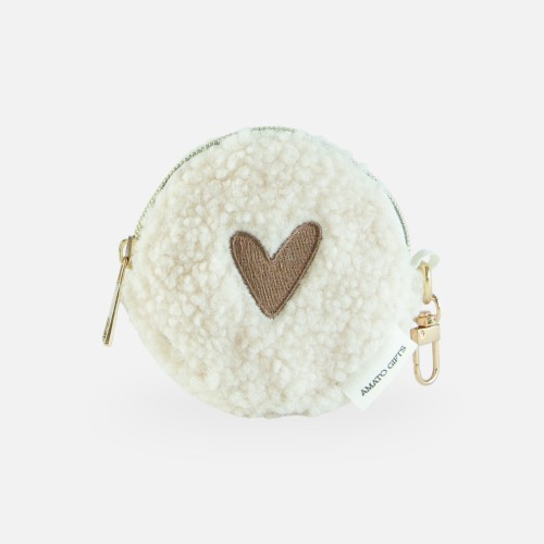 Porte-monnaie teddy 'cœur'...