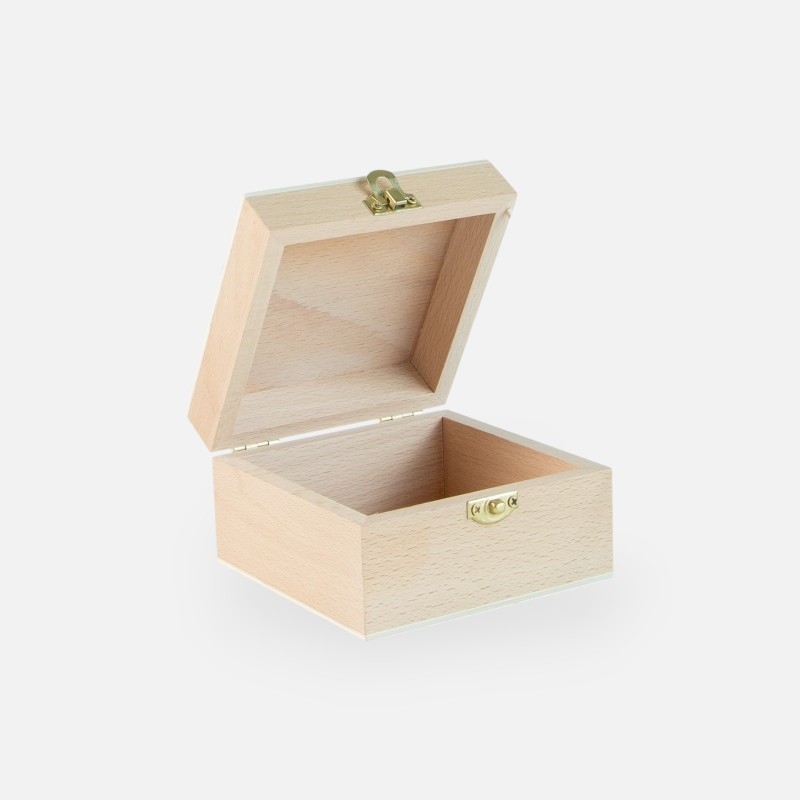 Houten kistje met klapdeksel