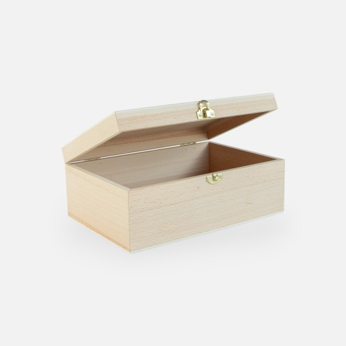 Houten kistje met klapdeksel