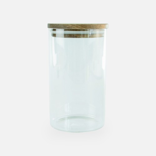 Glazen cylinder pot met...