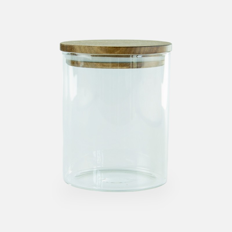 copy of Bocal cylindrique en verre avec bouchon en liège