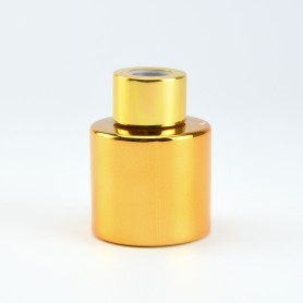 Parfumflesje cylinder goud...