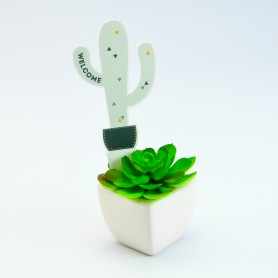 plaque de plante cactus