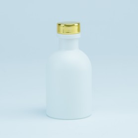 Luxe flesje wit met gouden...